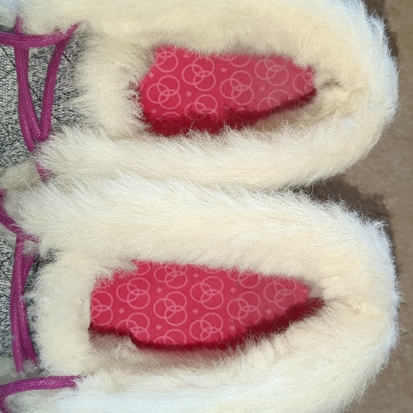 Sorel Out N About women's faux fur lined gray suede winter moccasins size 7 - Picture 10 of 12